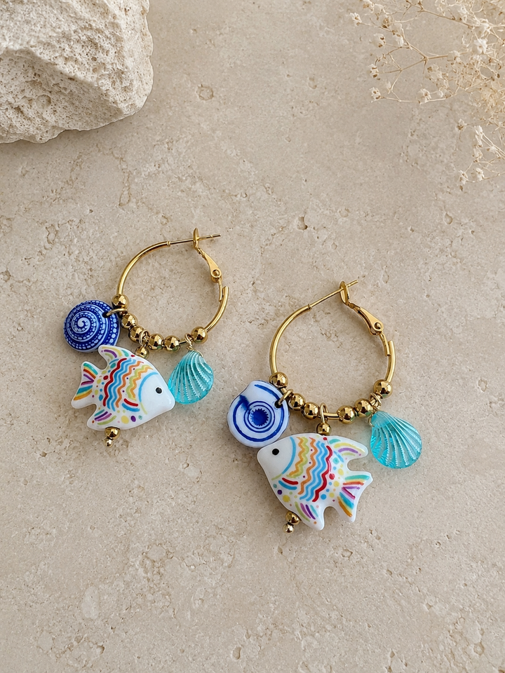 Pendientes Marea (acero)