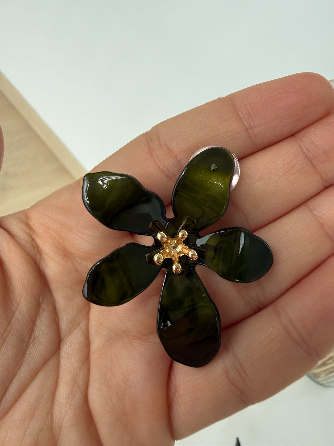 Pendientes Gia verde (no acero)