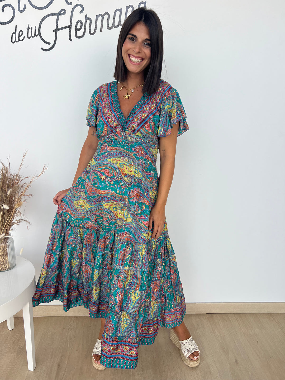 Vestido Riviera turquesa