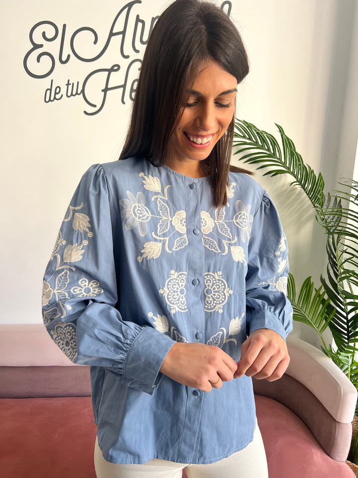 Camisa María celeste