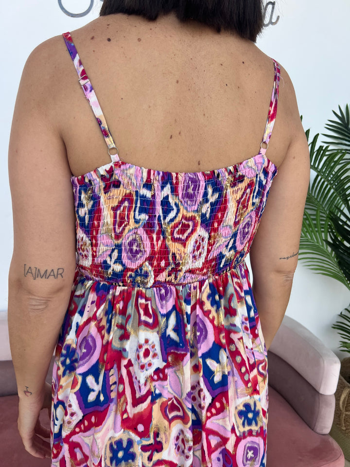 Vestido Maica fucsia