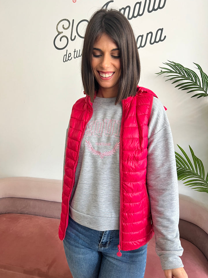 Chaleco Mónica fucsia