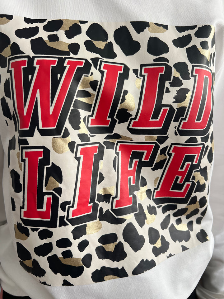 Sudadera Wild Life blanco