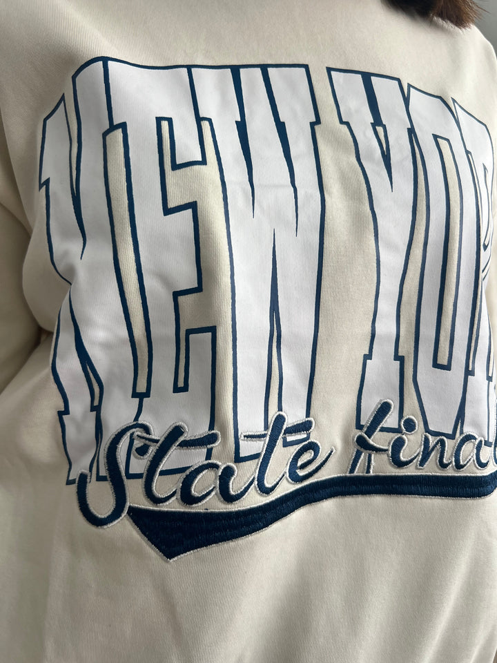 Sudadera New York beige