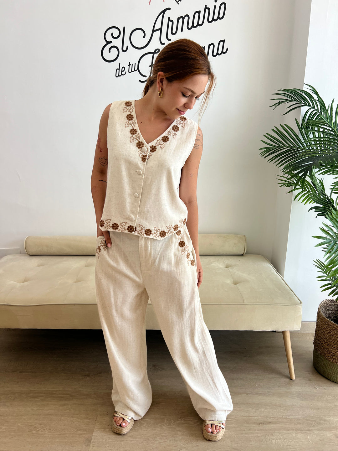 Conjunto Rakel beige