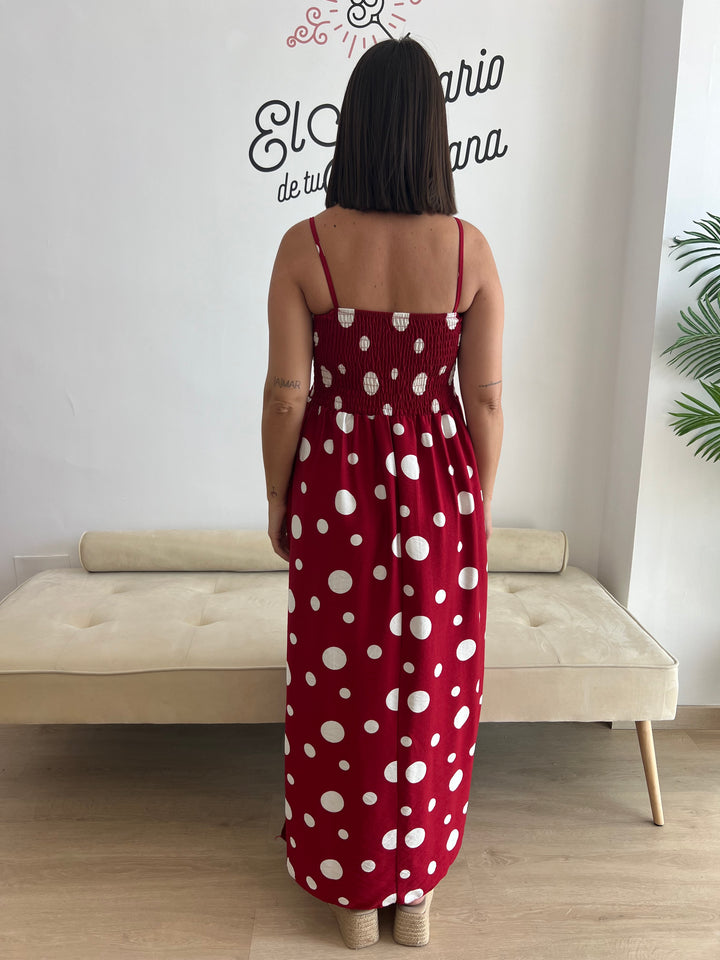 Vestido Macu burdeos