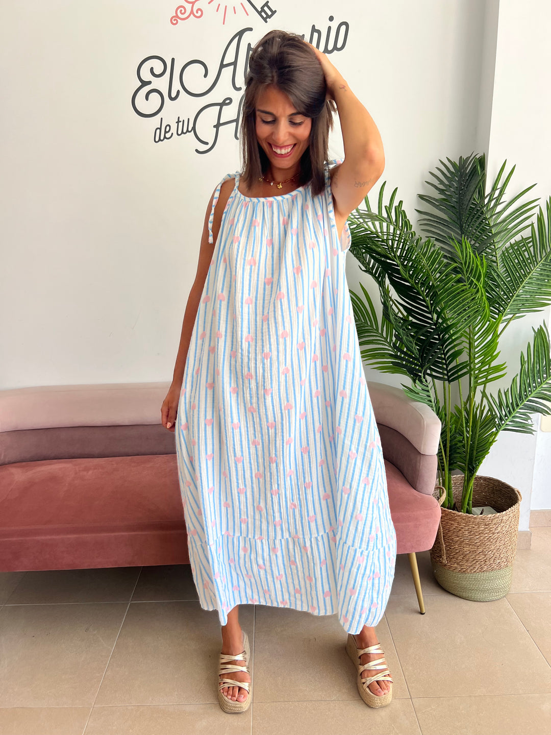 Vestido Lola celeste