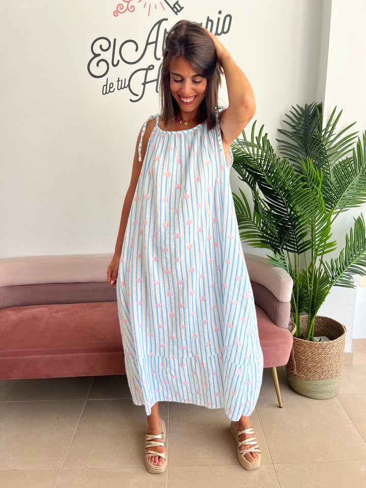 Vestido Lola celeste