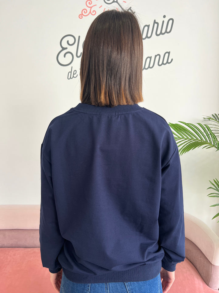 Sudadera You azul marino