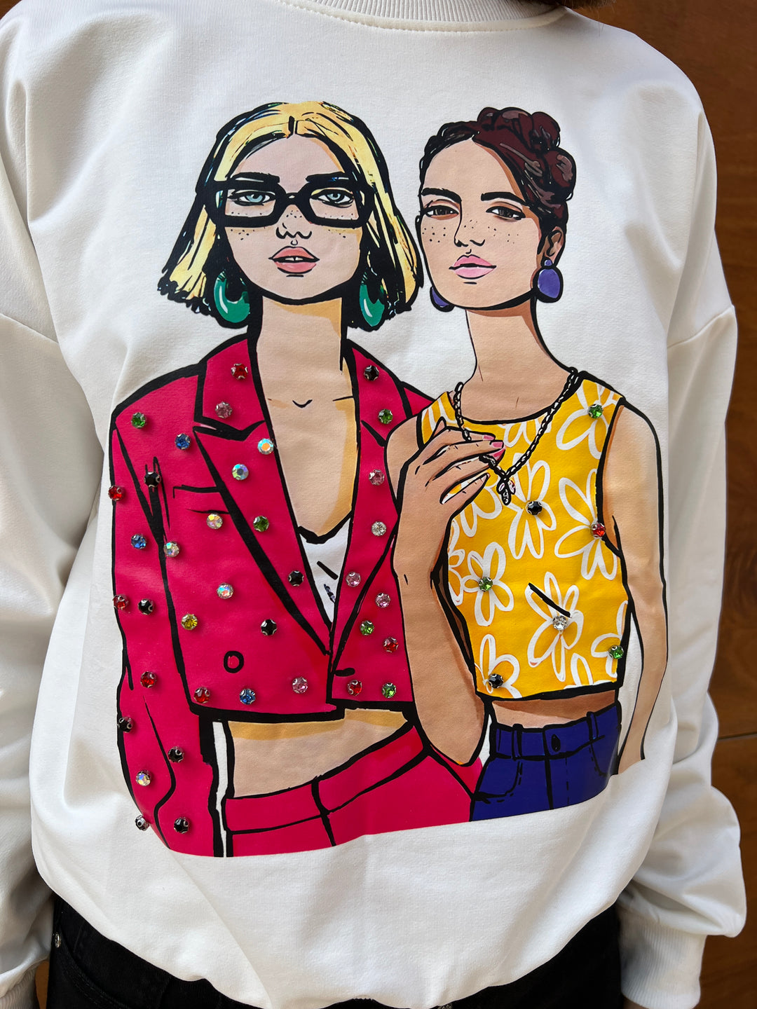 Sudadera Girl blanco