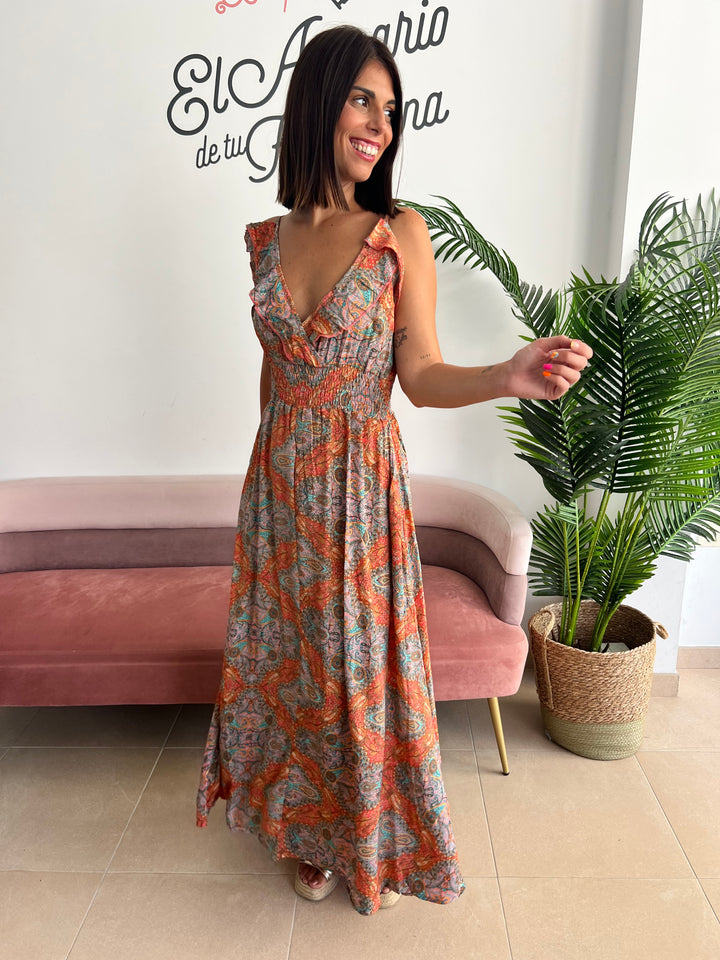 Vestido Tessa indio teja