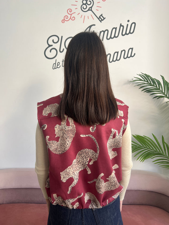 Chaleco Lety burdeos