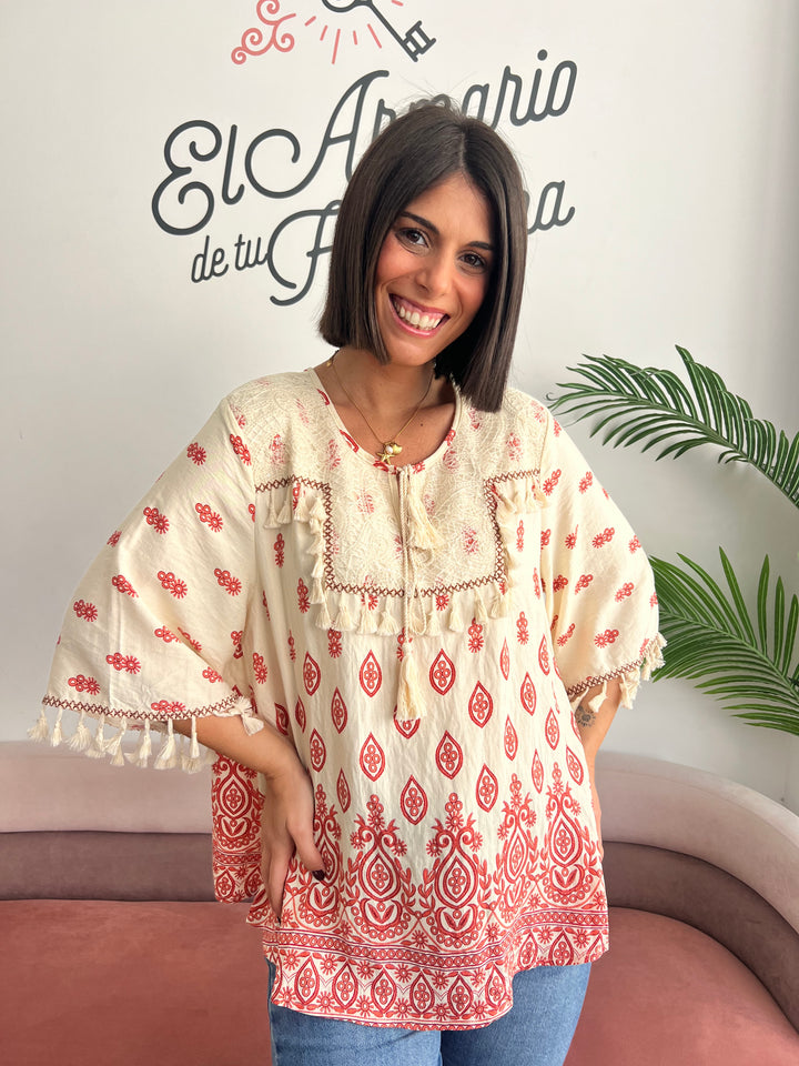 Blusa Sheila coral