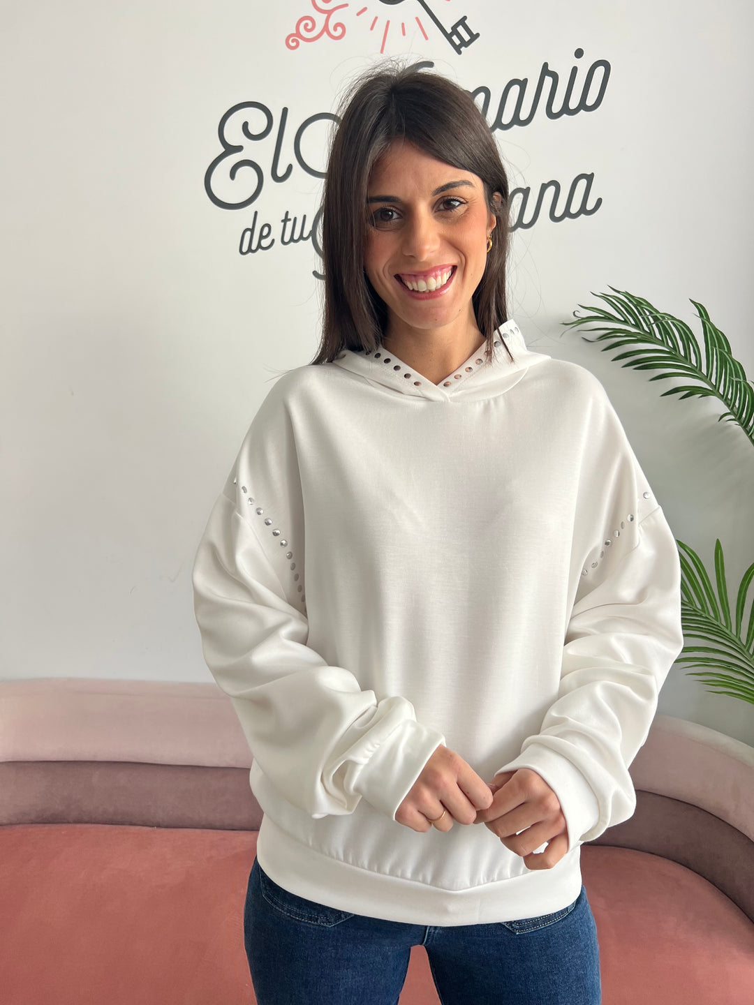 Sudadera Chiara blanco