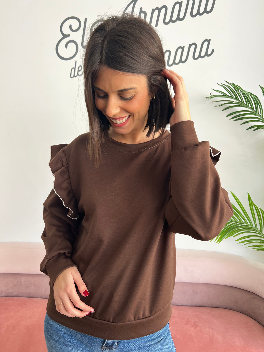 Sudadera Toni marrón