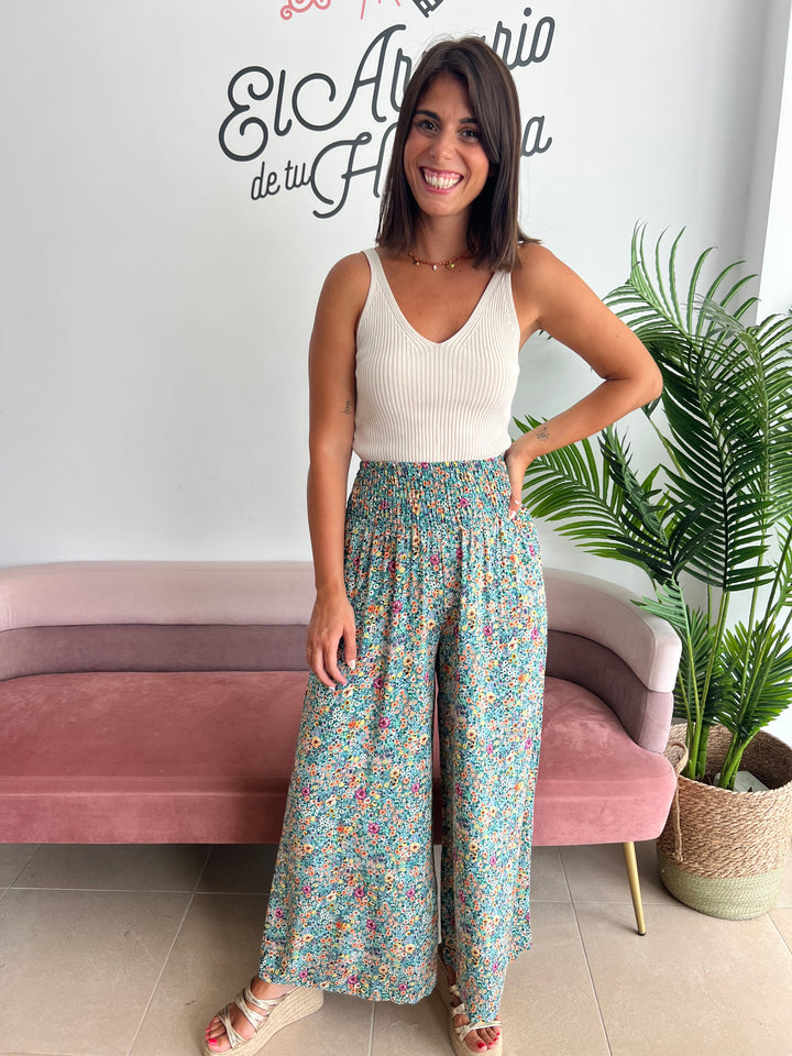 Pantalón Lily aguamarina
