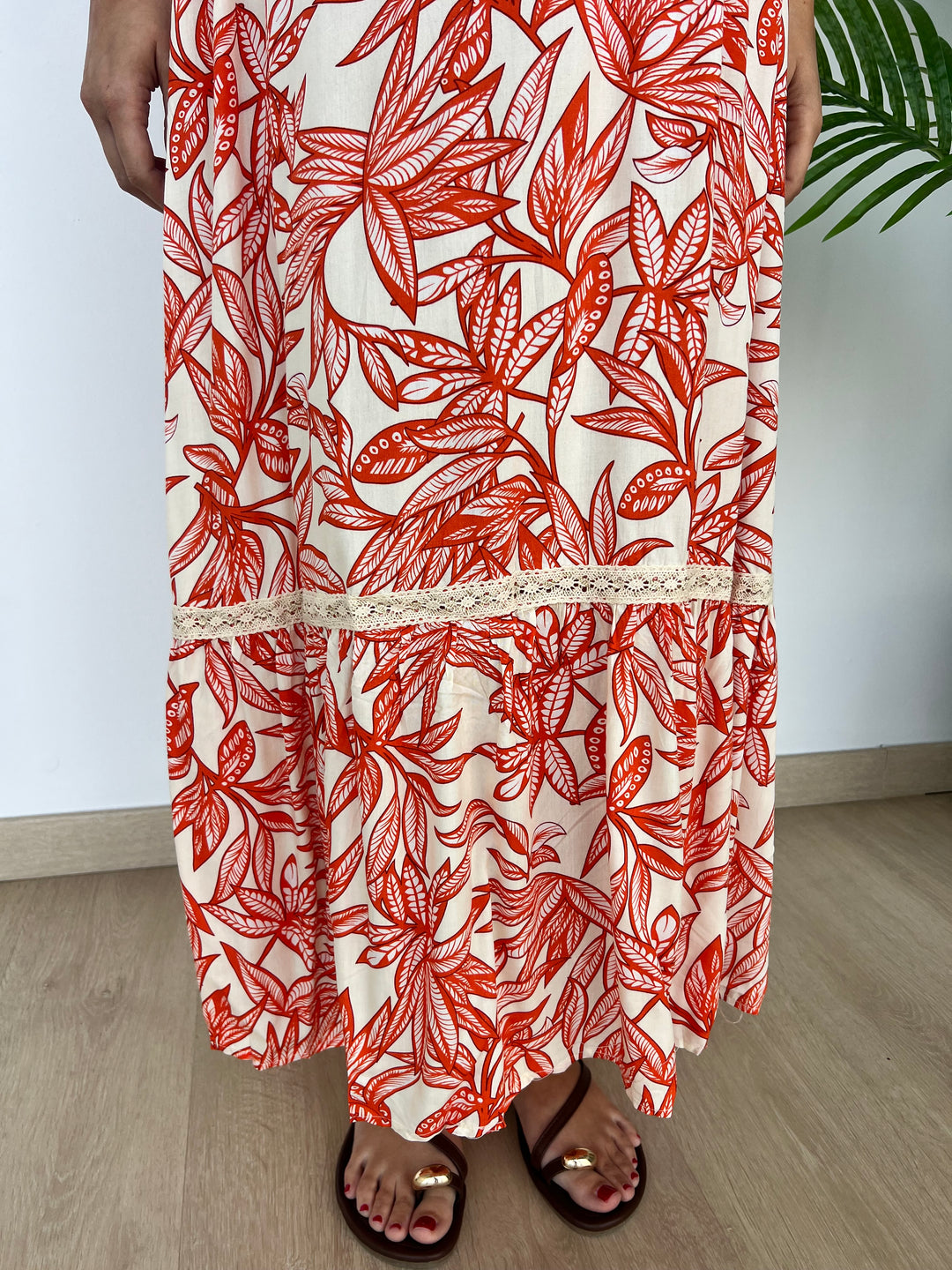Vestido Sofía naranja