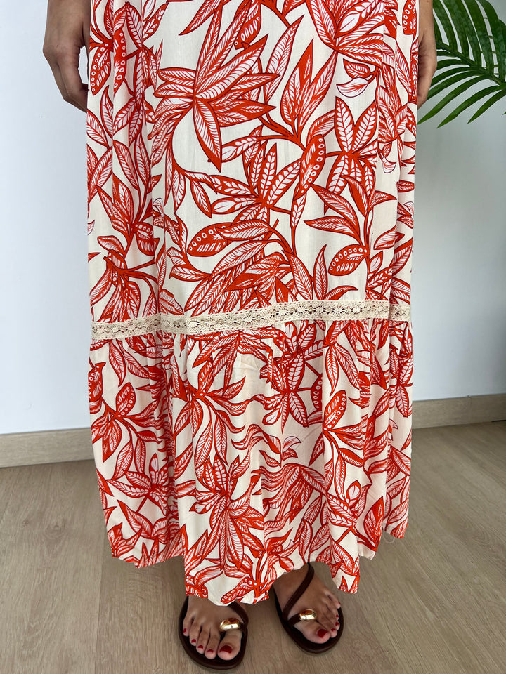 Vestido Sofía naranja