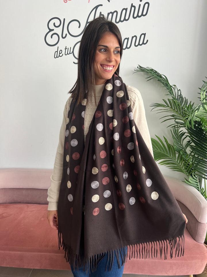 Bufanda Maica marrón