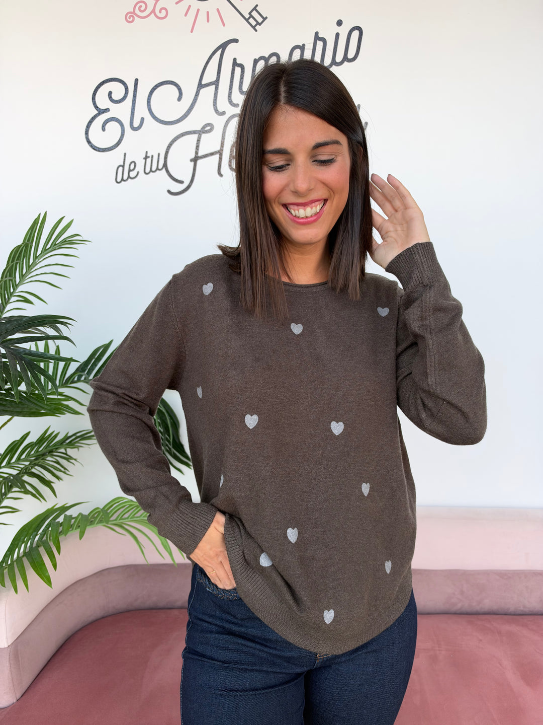 Jersey Amore gris oscuro