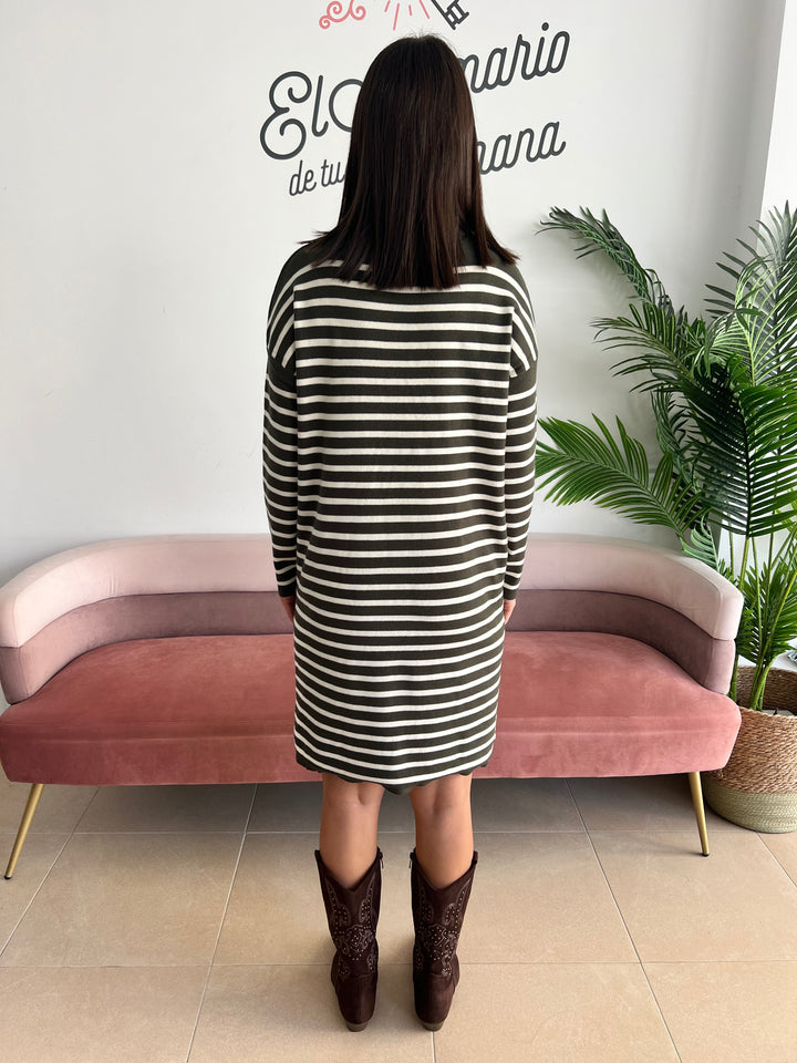 Vestido Maite verde militar