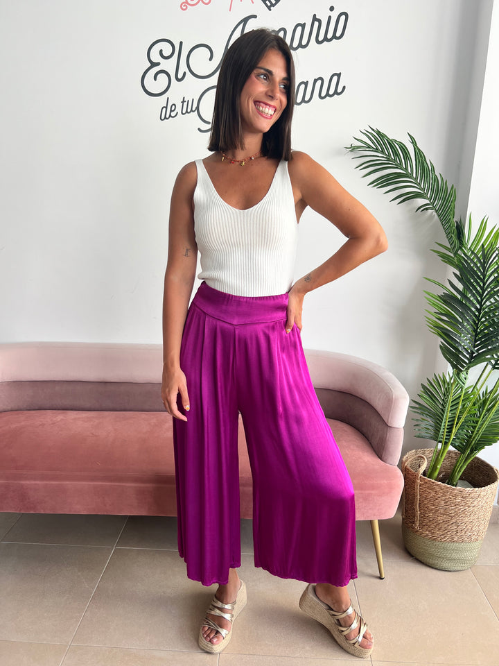 Pantalón Aroa buganvilla