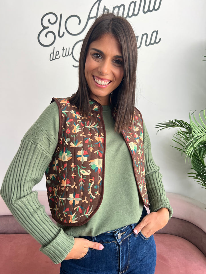 Chaleco Elena marrón