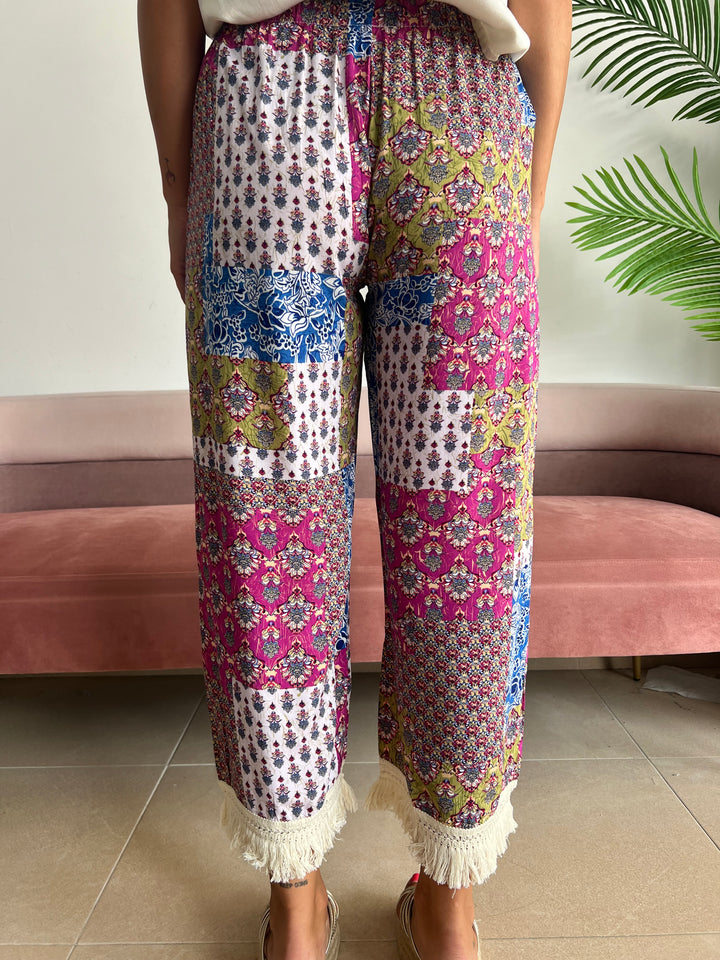 Pantalón Camila buganvilla