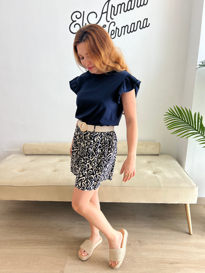Short Jasmin azul marino