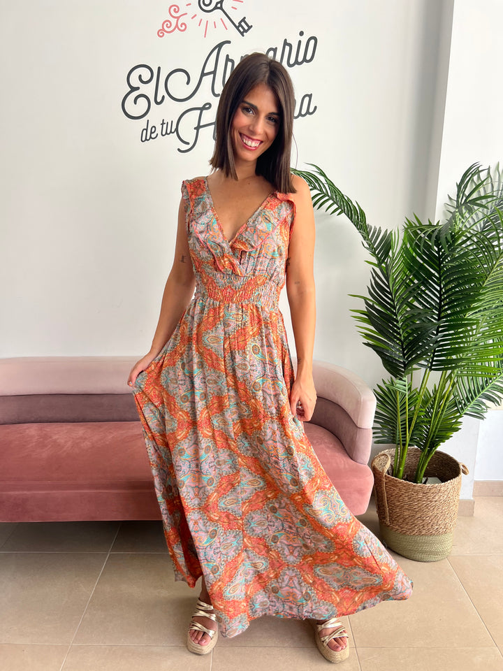 Vestido Tessa indio teja
