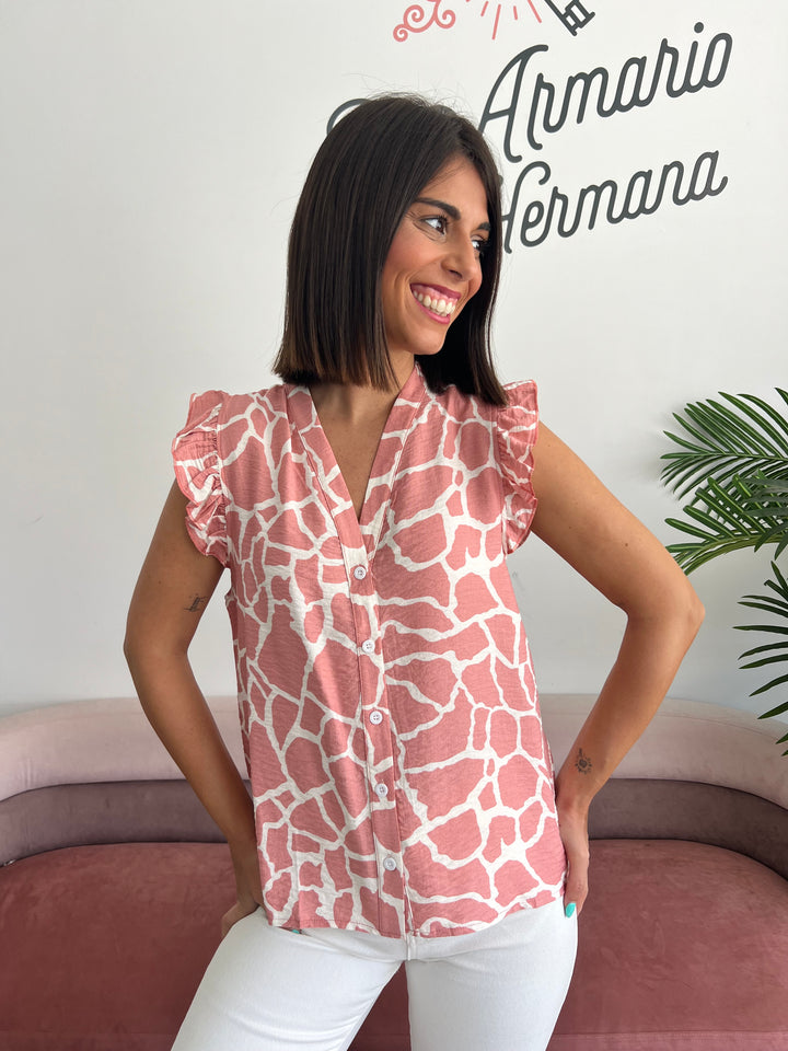 Camisa Cruz rosa