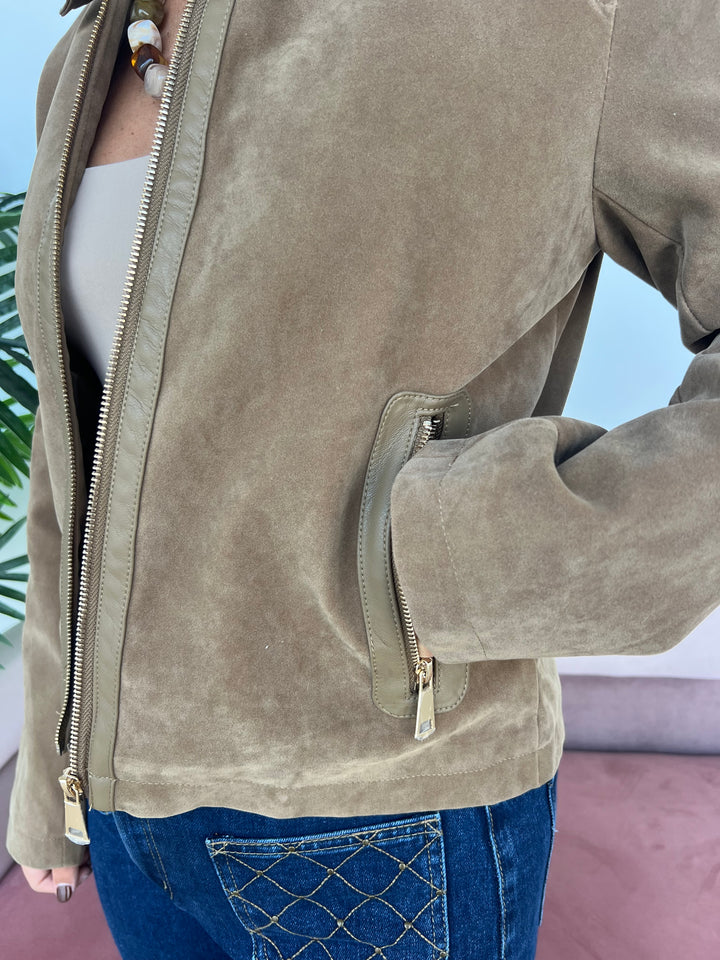 Chaqueta Sonia caqui