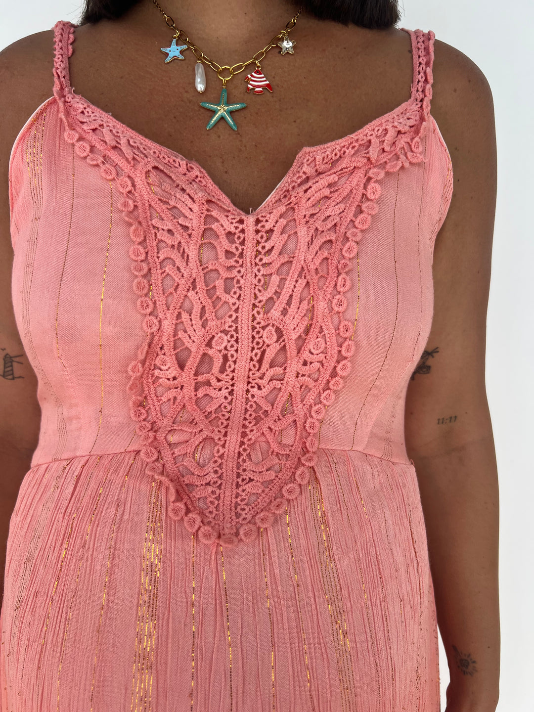Vestido Nassau coral