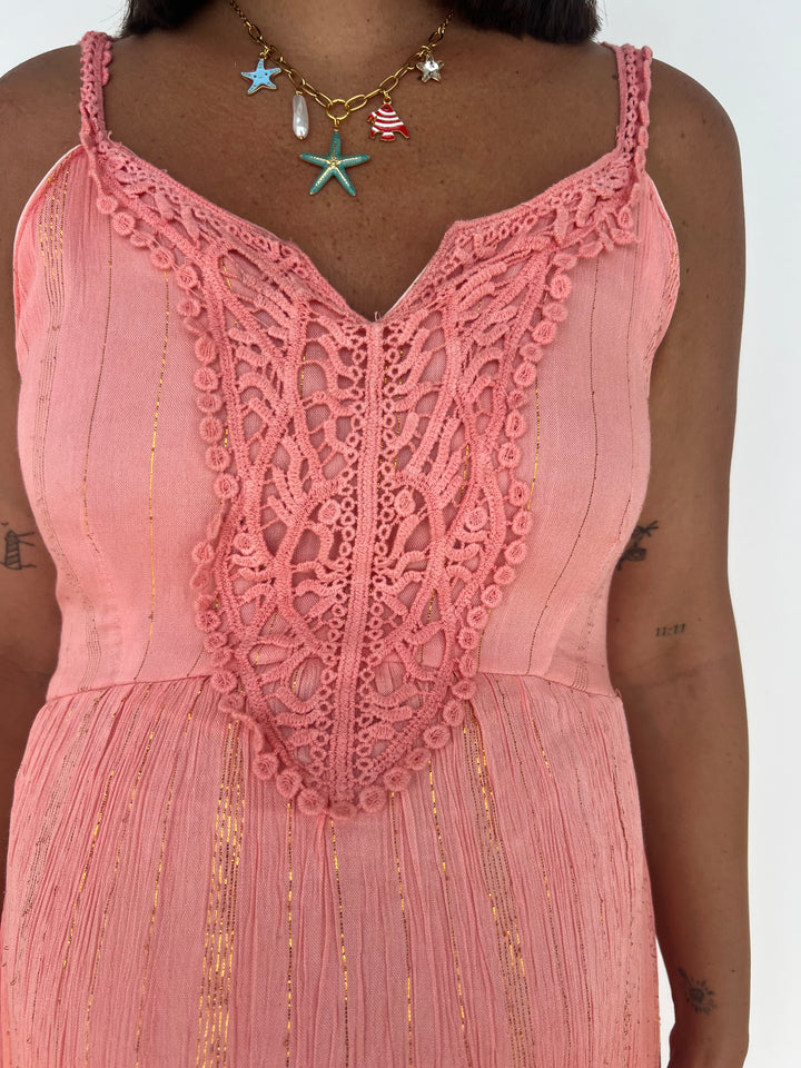 Vestido Nassau coral