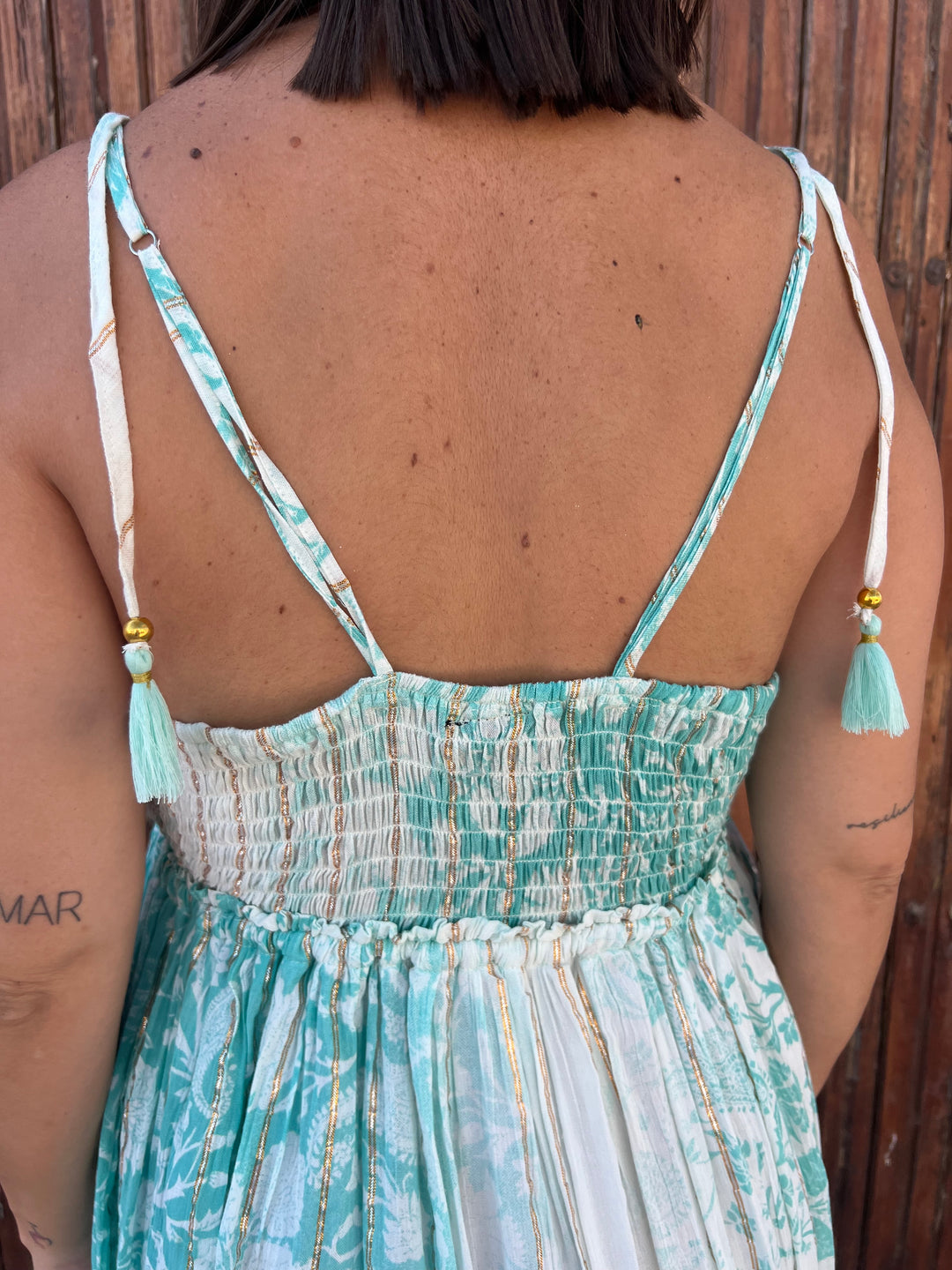 Vestido Menorca aguamarina