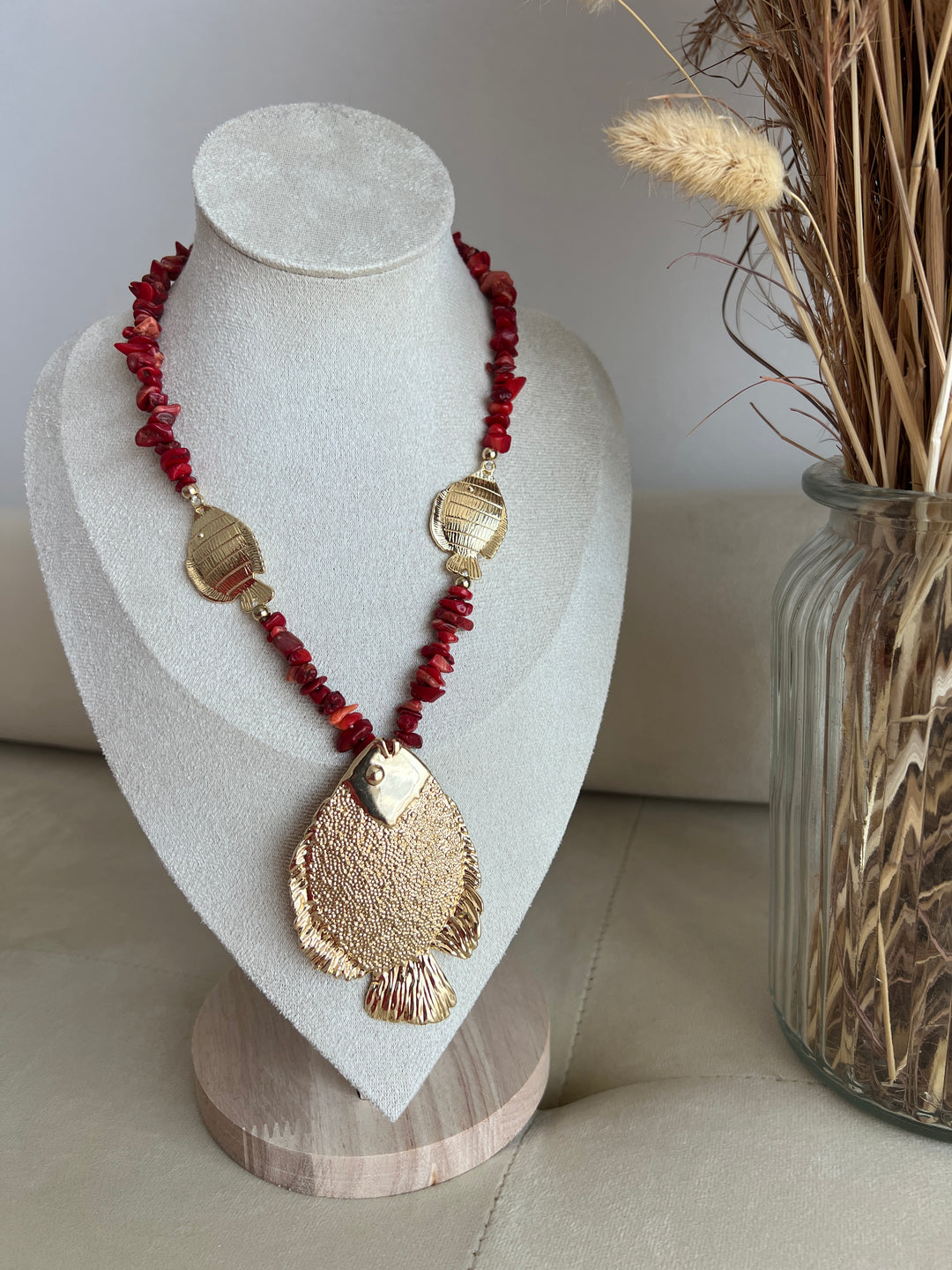 Collar Tumbao rojo
