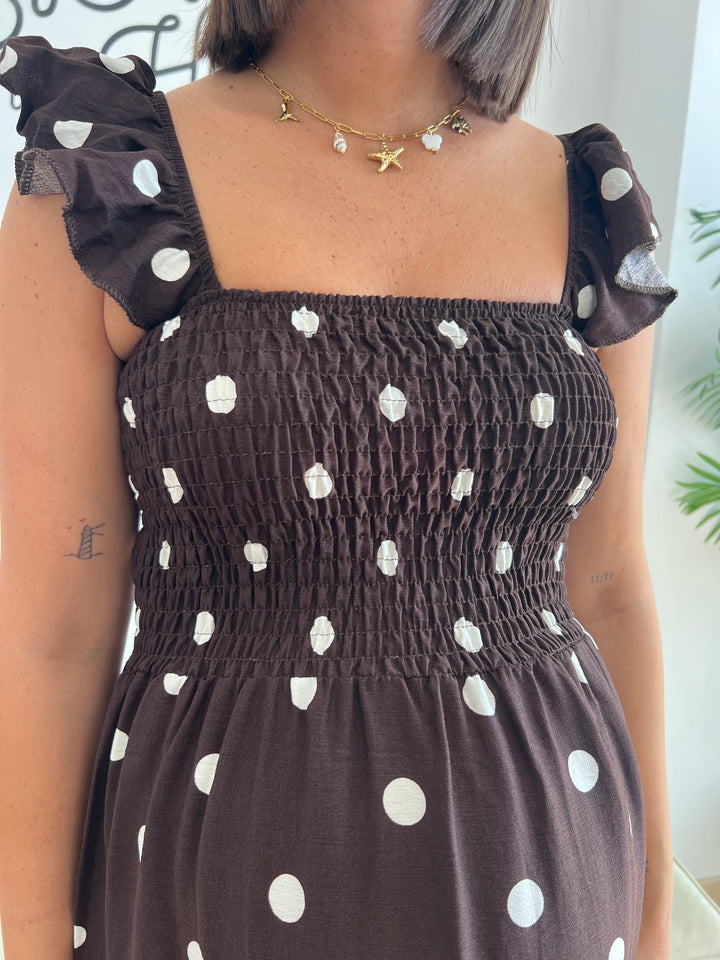 Vestido Marisol marrón
