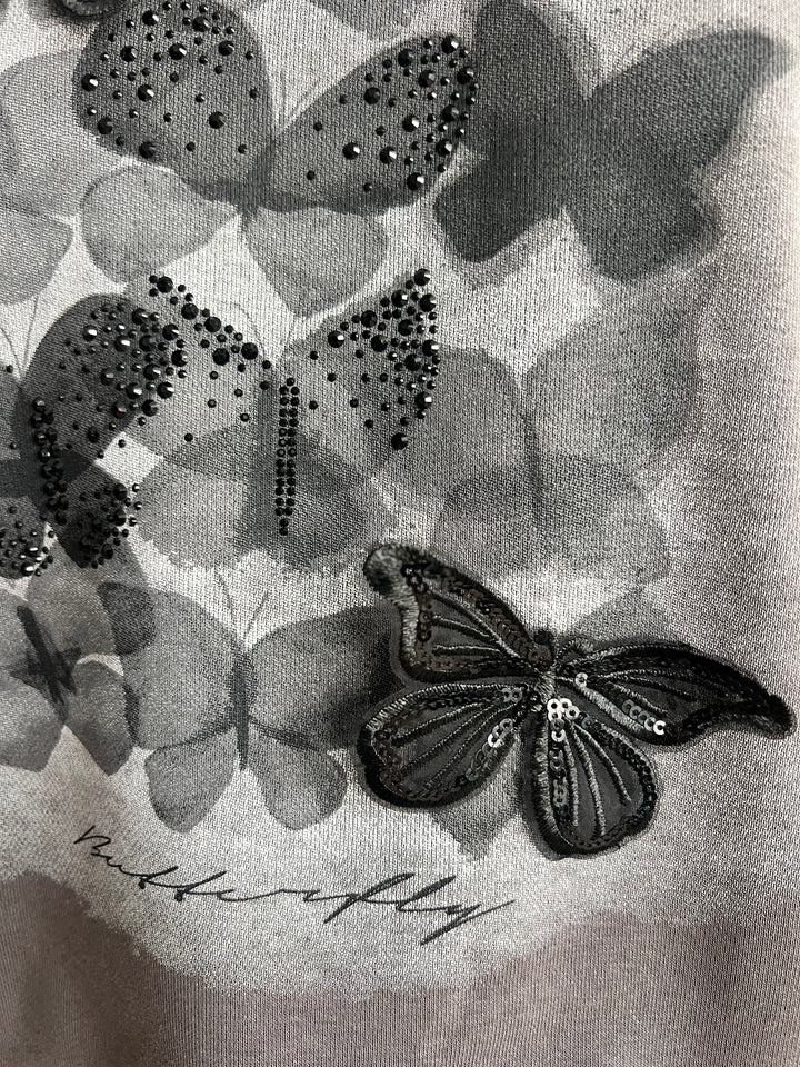 Sudadera Butterfly gris