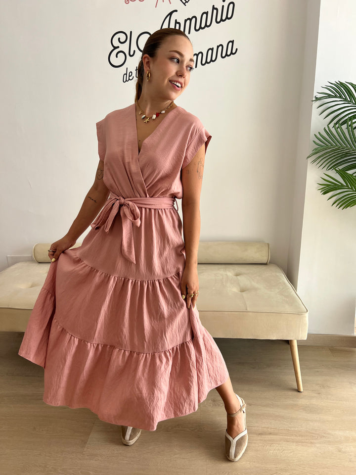 Vestido Mauro rosa