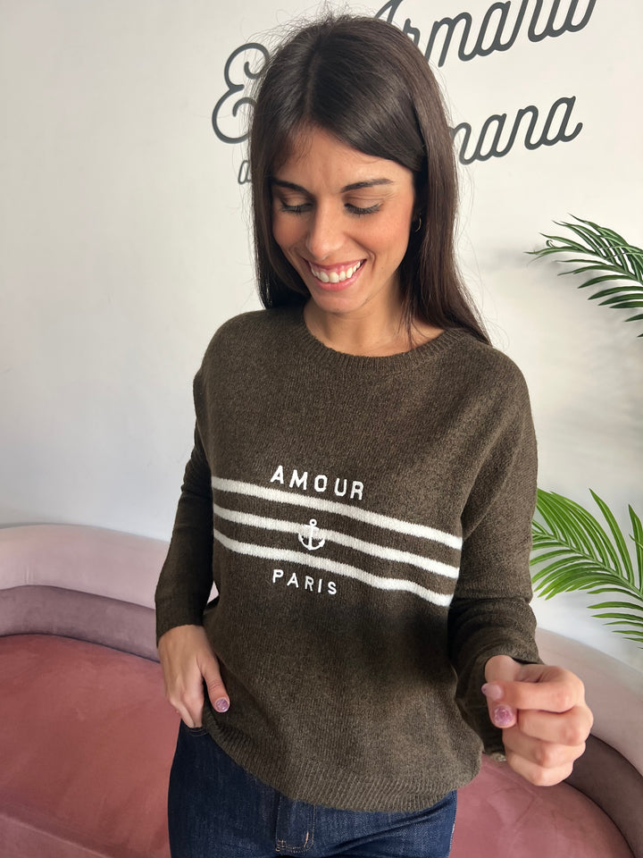 Jersey París verde oscuro