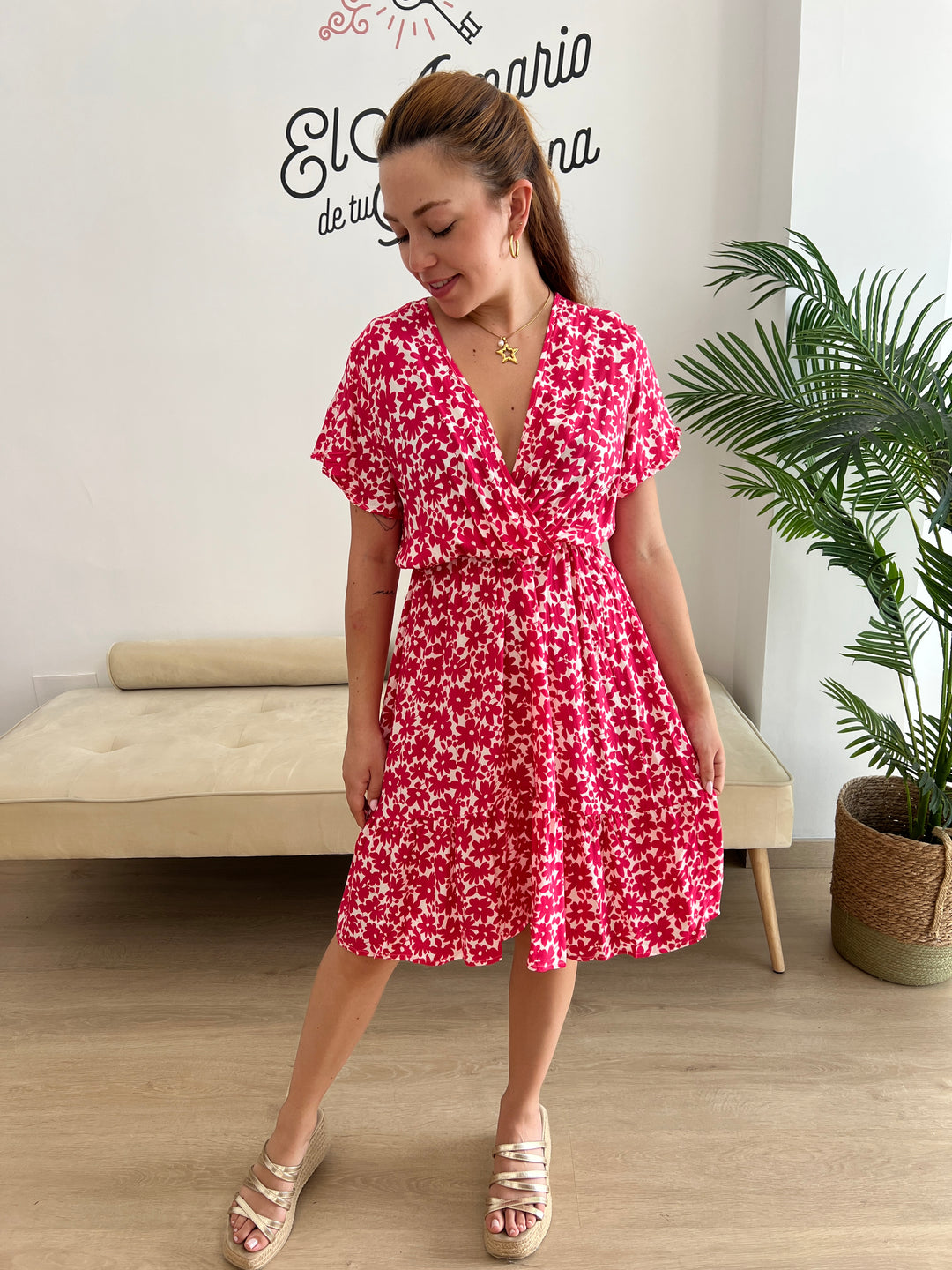 Vestido Mati fucsia