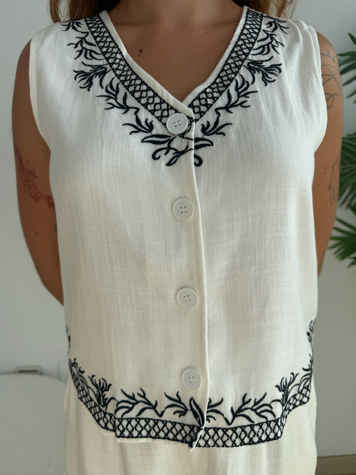 Conjunto Isabel blanco