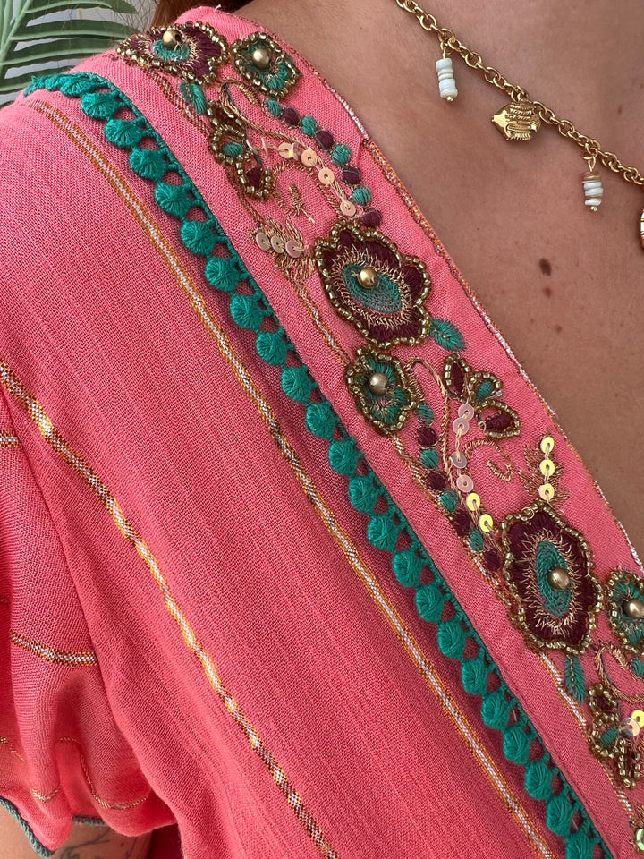 Vestido Bolonia coral