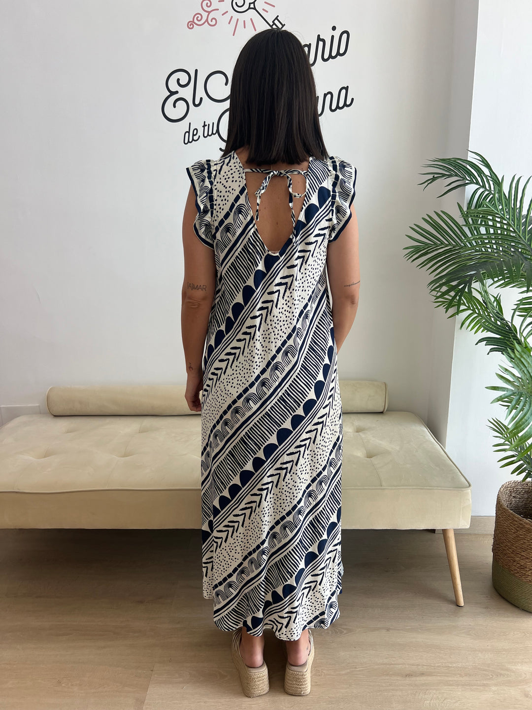 Vestido Fátima azul marino