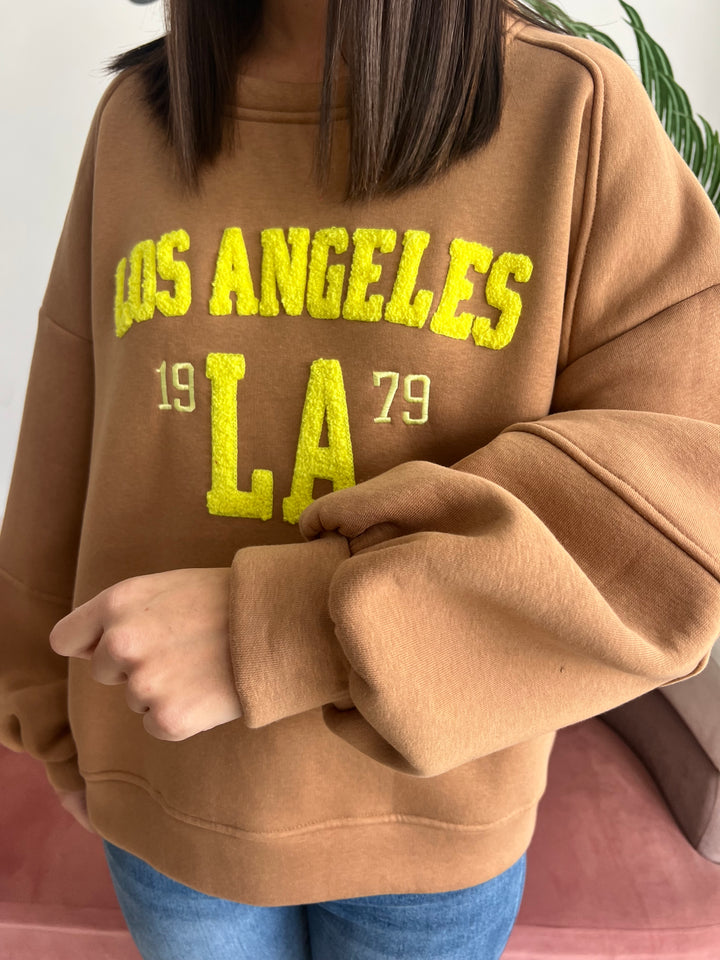 Sudadera Los Ángeles camel