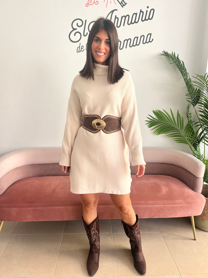 Vestido Matilda beige