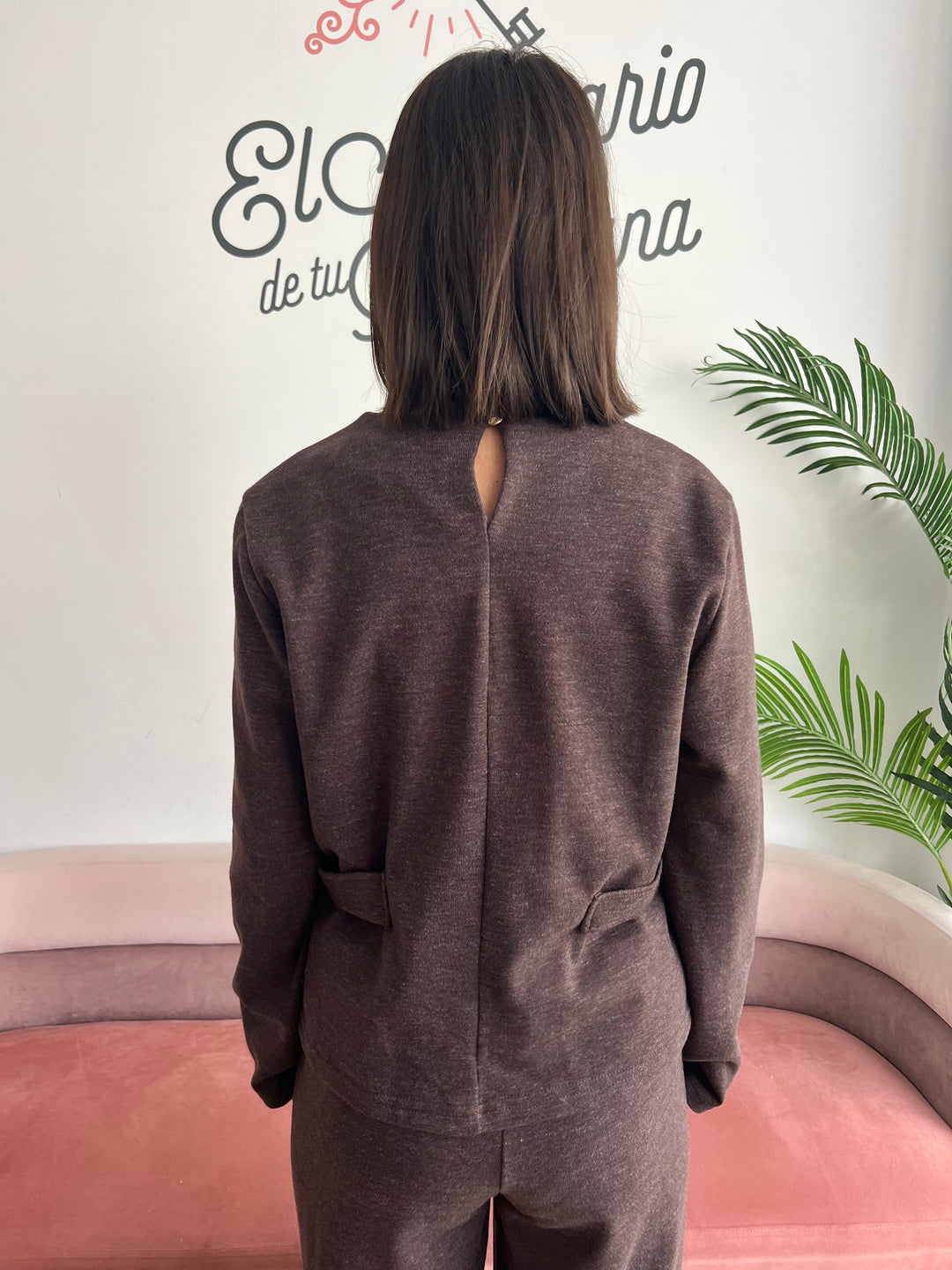 Conjunto Vero marrón