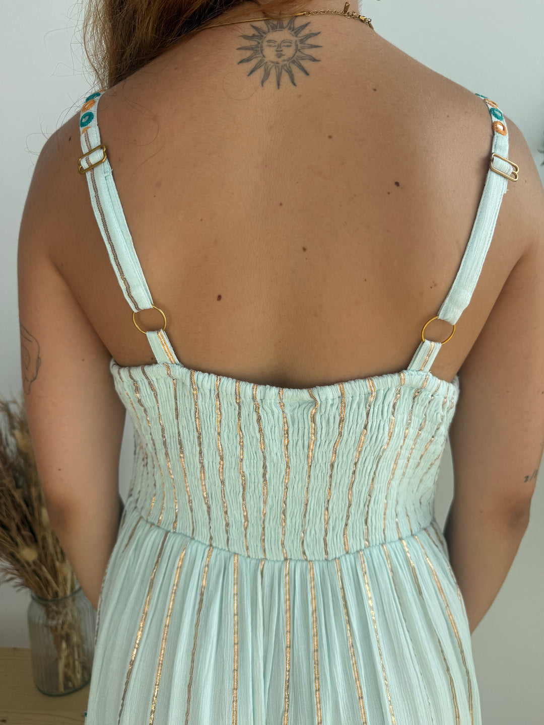 Vestido Holbox Corto Celeste