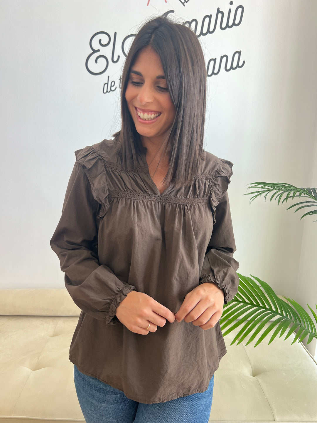 Blusa Santi marrón