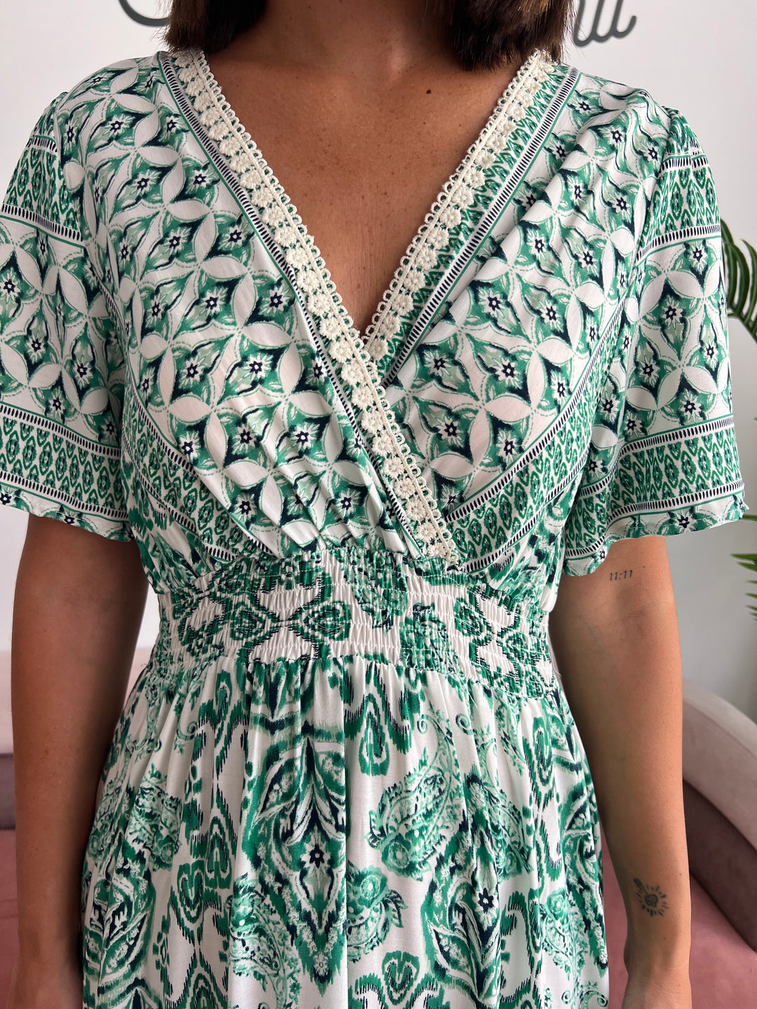 Vestido Marina verde